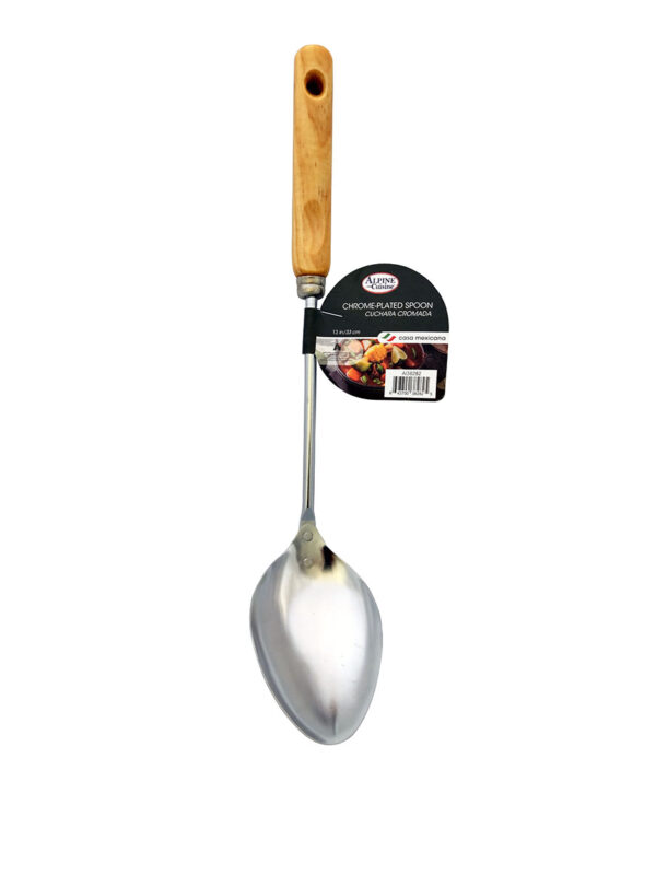 CHROME-PLATE SPOON 13IN/33CM